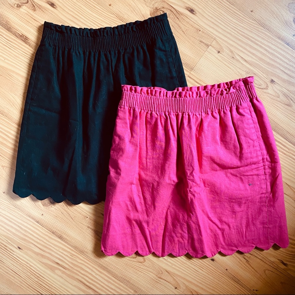 J. Crew Elastic Scalloped Sidewalk Skirts (2)